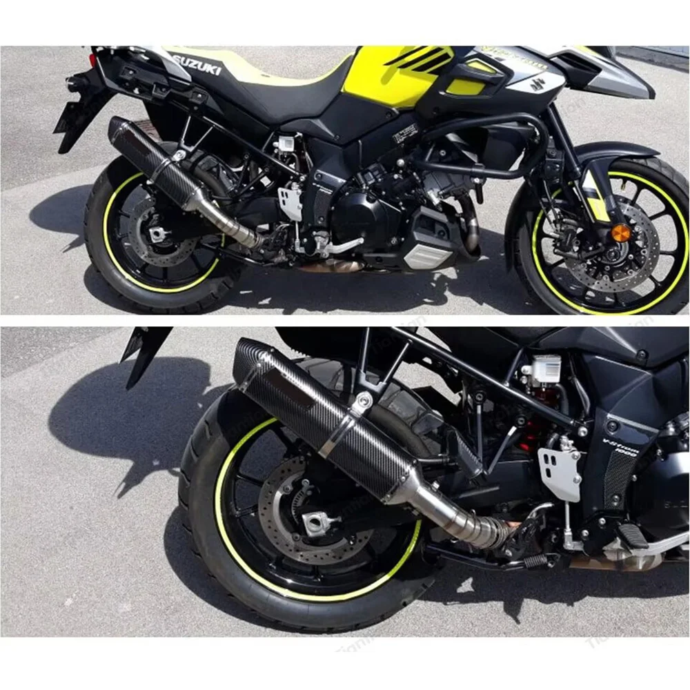 Für Suzuki V-Strom 1000 Vstrom 1050 V Strom Auspuff Mittelrohr 51mm Schalldämpfer Auspuffrohre Auspuffrohre – Detail 6