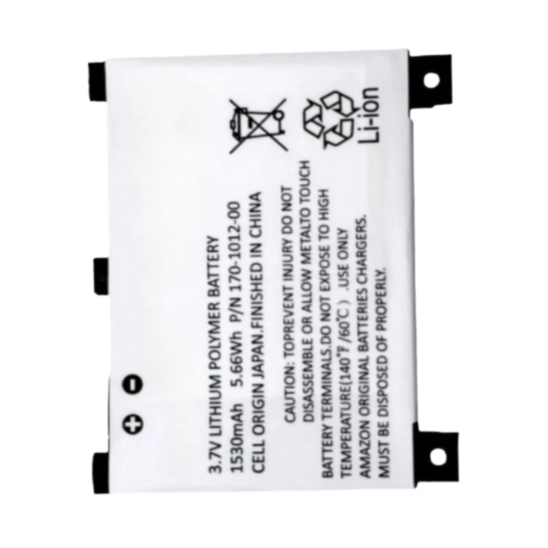 3.7V 1530mAh 5.66Wh Tablet Battery 170-1012-00 S11S01A S11S01B for Amazon Kindle 2 & Kindle DX DXG D00511 D00701 D00801 D00611