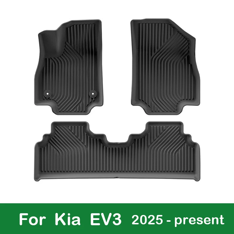 

LHD Car Floor Mats For Kia EV3 2025-present Boot Liner Tray Back Seat Protector Waterproof Non-slip Trunk Mat Car Foot Pads