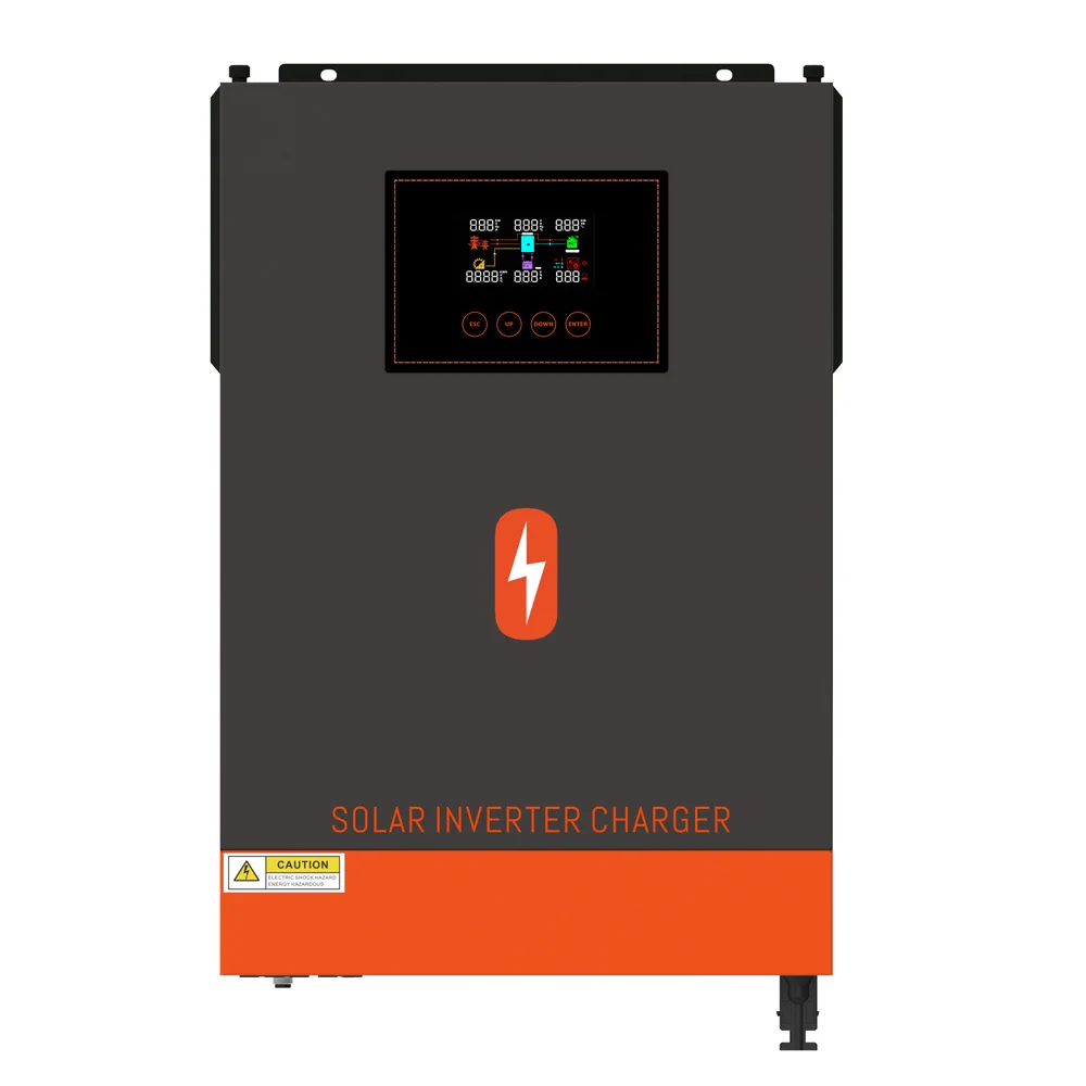 PowMr factory 5.5KW 5.5KVA MPPT 80A 500VDC PV Input 220VAC 48V with/no Parallel Function 5500W 3 Phase Hybrid Solar inverter