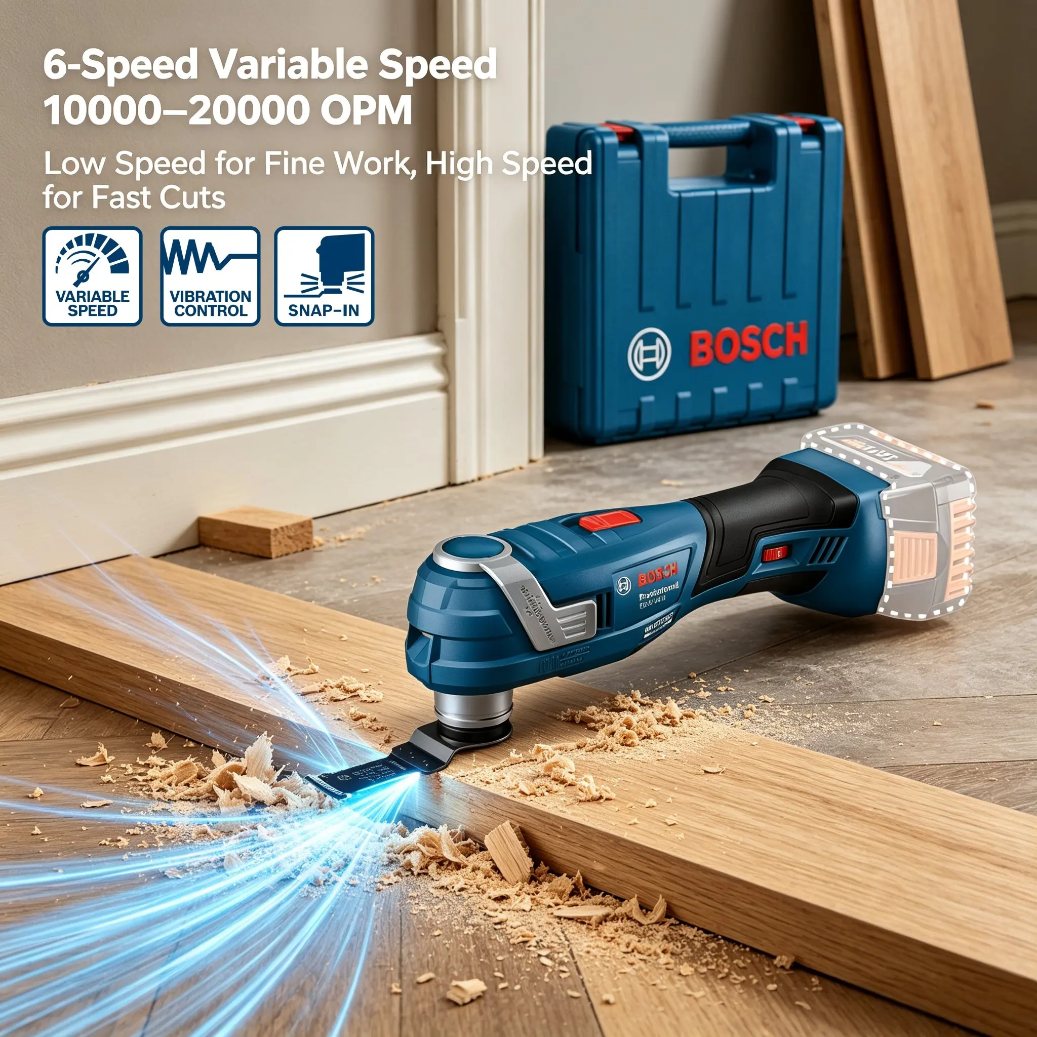 Oscillating Multi Tool - BOSCH Outil multifonction oscillant sans fil,