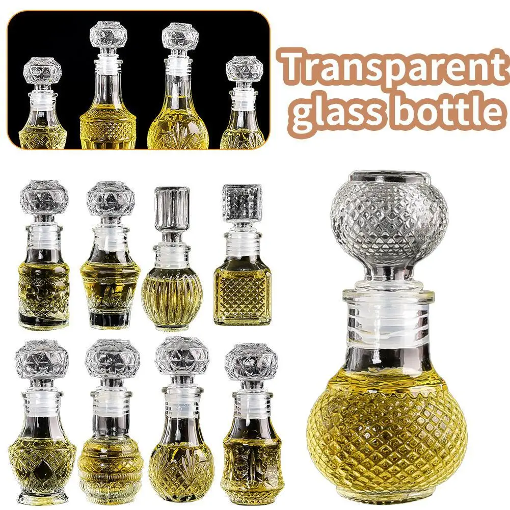 

1 Pcs small 50ML mini style whiskey decanter Liquor Glass Alcohol Bottle with Airtight stopper