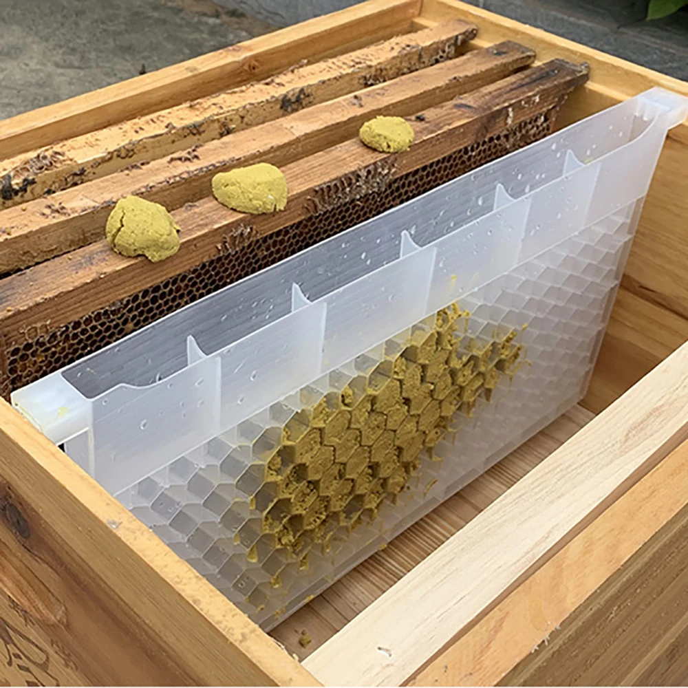 Multi-Function Honey Bee Frame Feeder Plastic Porous Pollen Bee Hive Put Langstroth Deep Beehive Beekeeping Equipment Supplies