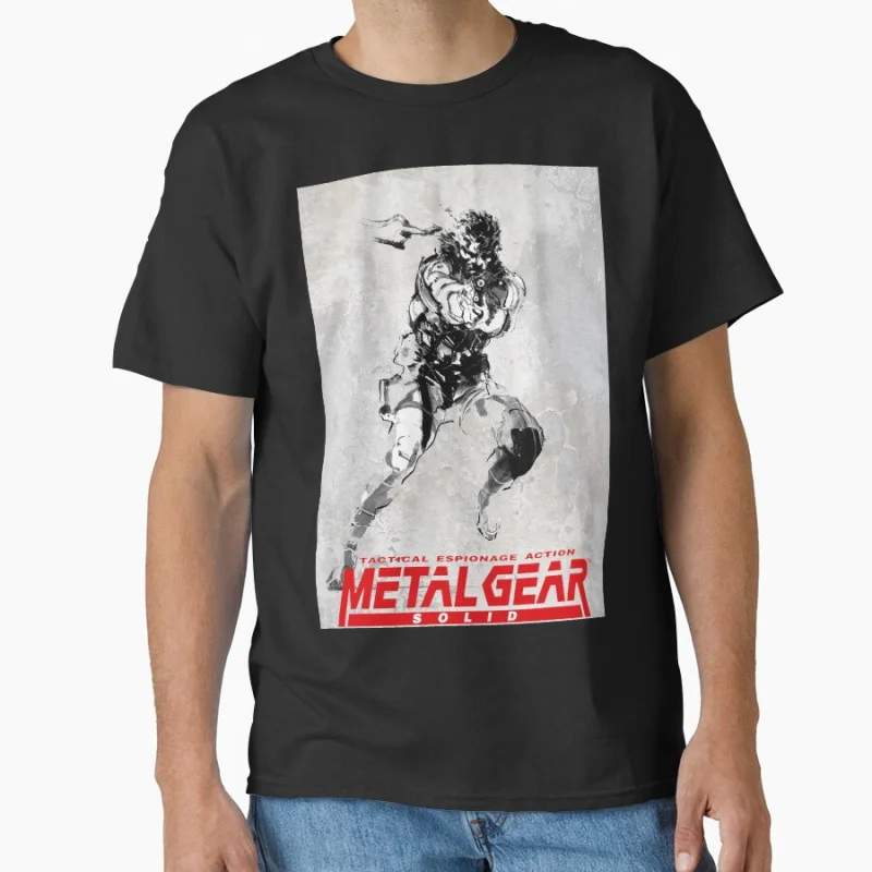 

Metal Gear Solid Poster Kojima production MGS 1103 Video game Gift T shirt for man Large size Tops Graphic Print Clothes