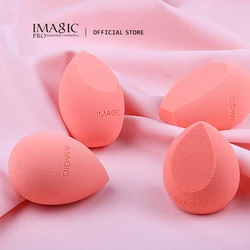 IMAGIC-esponja para maquillaje, esponja para mezclar en seco y húmedo, maquillaje profesional suave, base de huevo en polvo, herramientas y accesorios de belleza cosmética