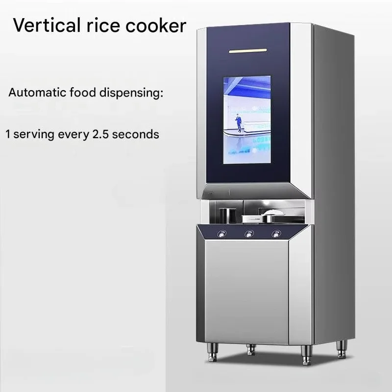 Custom made Commercial Insulated Food Serving Counter School Canteens Fully Automatic Intelligent Quantitative Rice Dispensing