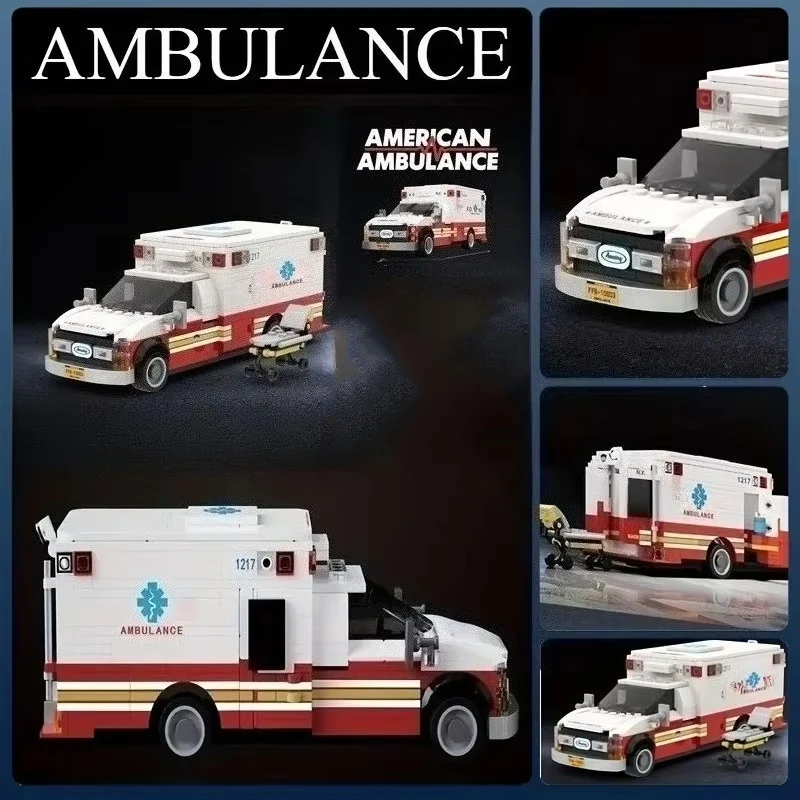 

(660 PCS)American Rescue Truck Model Building Kit DIY Creative Display Collectible STEM Educational Gift for Youth And Adults