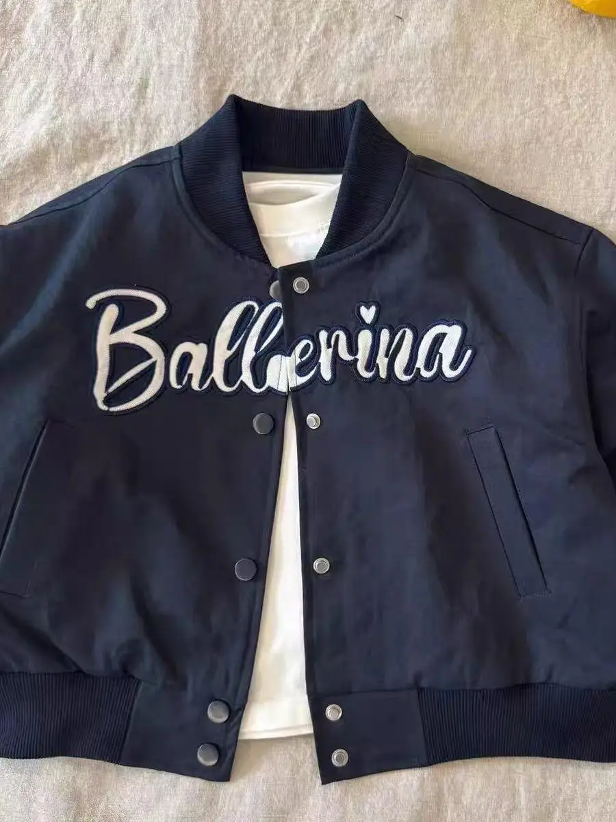 

Повседневная детская бейсбольная куртка 2026: Новая коллекция, стильное хлопковое пальто для мальчиков и девочек на весну-осень