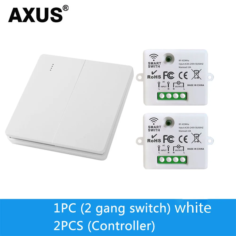 1 2 3 Kanaals Knop 86 Type Wandpaneel RF 433 Mhz Afstandsbediening voor RF433 Smart Switch RF433 voor thuis Led Licht Lamp Fan