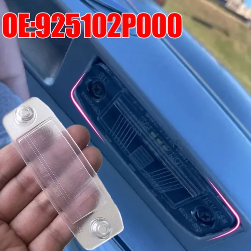 Lente de luz de matrícula trasera de coche, cubierta de lámpara trasera reemplazable, accesorios para Kia Sorento 2011 2012 2013 925102P000, 1 ud.
