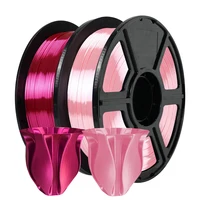 Filamento de impresora 3D de rosa de seda y rosa de 1,75 mm, 250 g, material PLA de alta calidad, superficie lisa, filmento FDM sin encordar