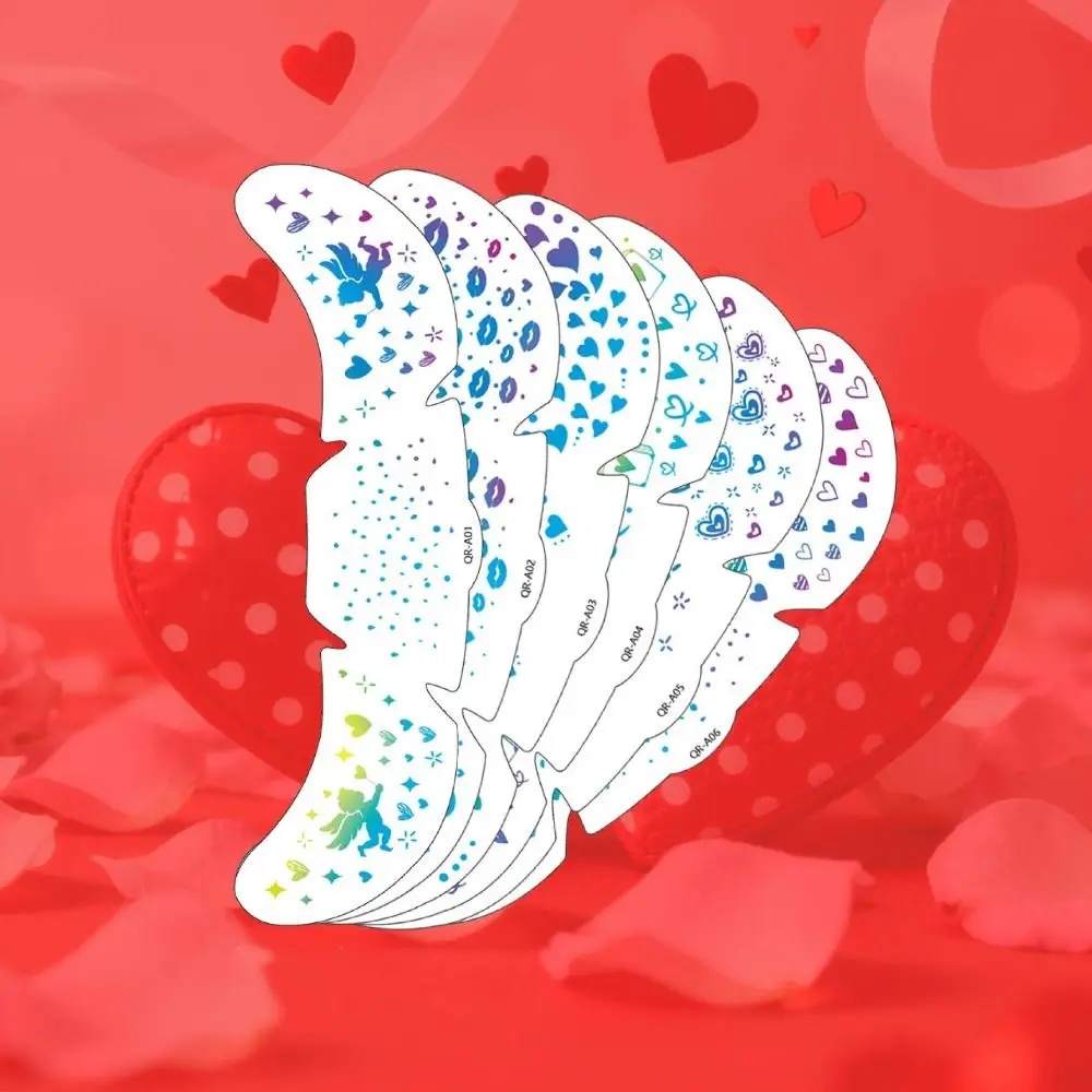 

6 шт. водостойких наклеек-тату для лица с эффектом румян и веснушек, долговечные, временные, одноразовые, для парков развлечений