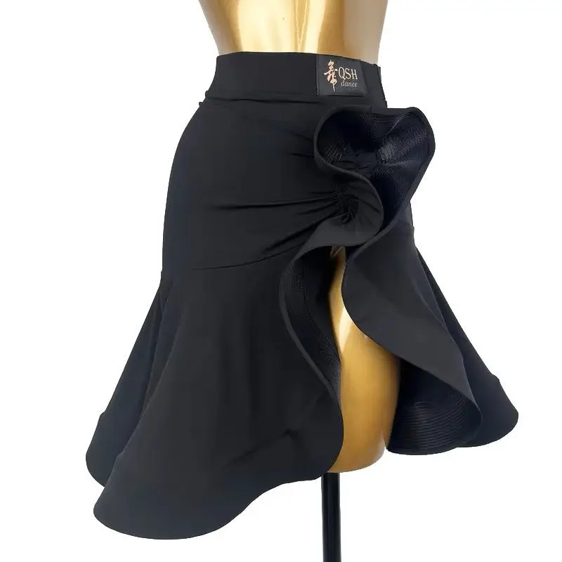 피쉬본 스커트, 라틴 댄스 스커트, 성인 여성 연습복, 전문 국가 표준 댄스 공연