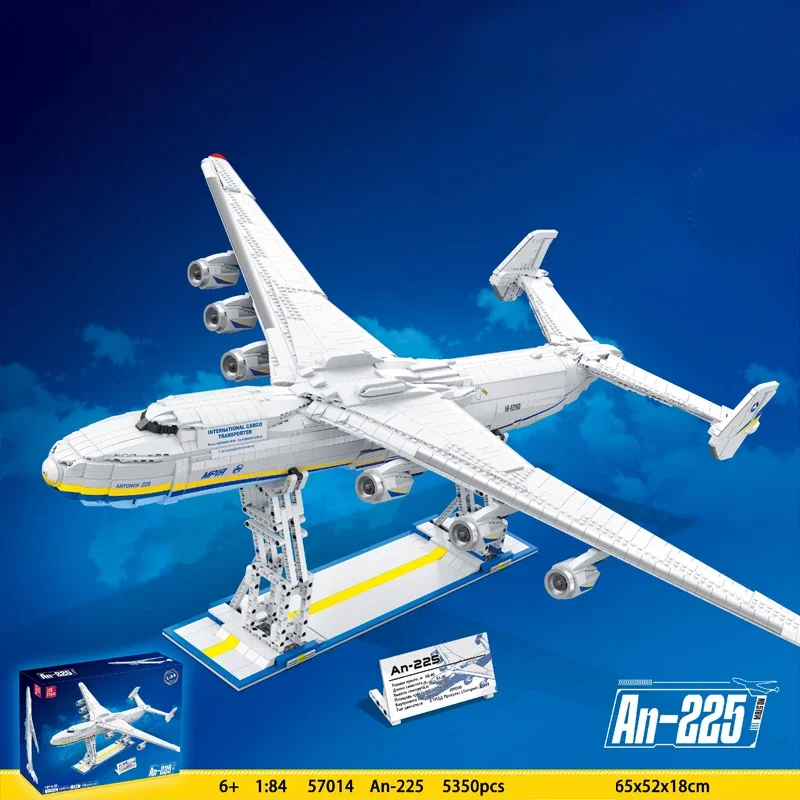 

Creative Expert MOC 57014 Large Transport Aircraft An-225 Aviation Plane Model 5350pcs Building Blocks Bricks Toys for Gift Set