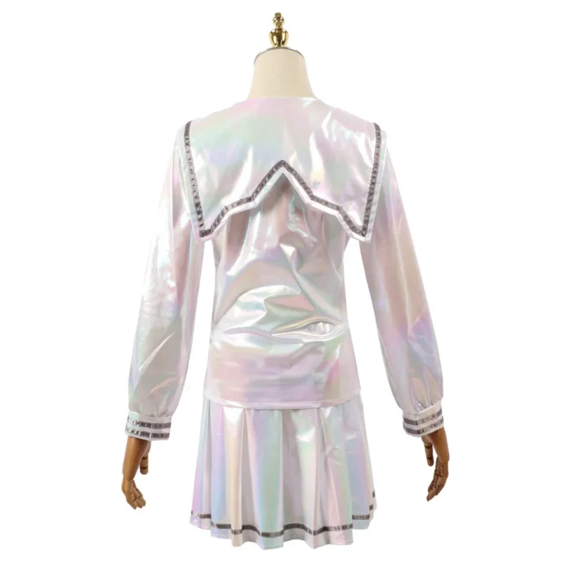 NEEDY GIRL OVERDOSE KAngel Cosplay Anime Costume Lolita Coat Skirt Uniform Wig JK Laser Color Fabric Skirts Halloween Party Suit