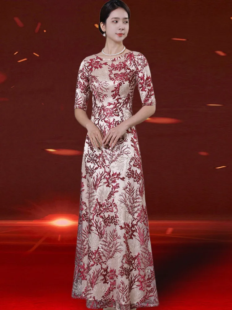 

Элегантное роскошное свадебное платье Ele Young 2026: Новинка для свекрови, высококачественное бальное платье на заказ с вышивкой и молнией, фасон А-силуэт