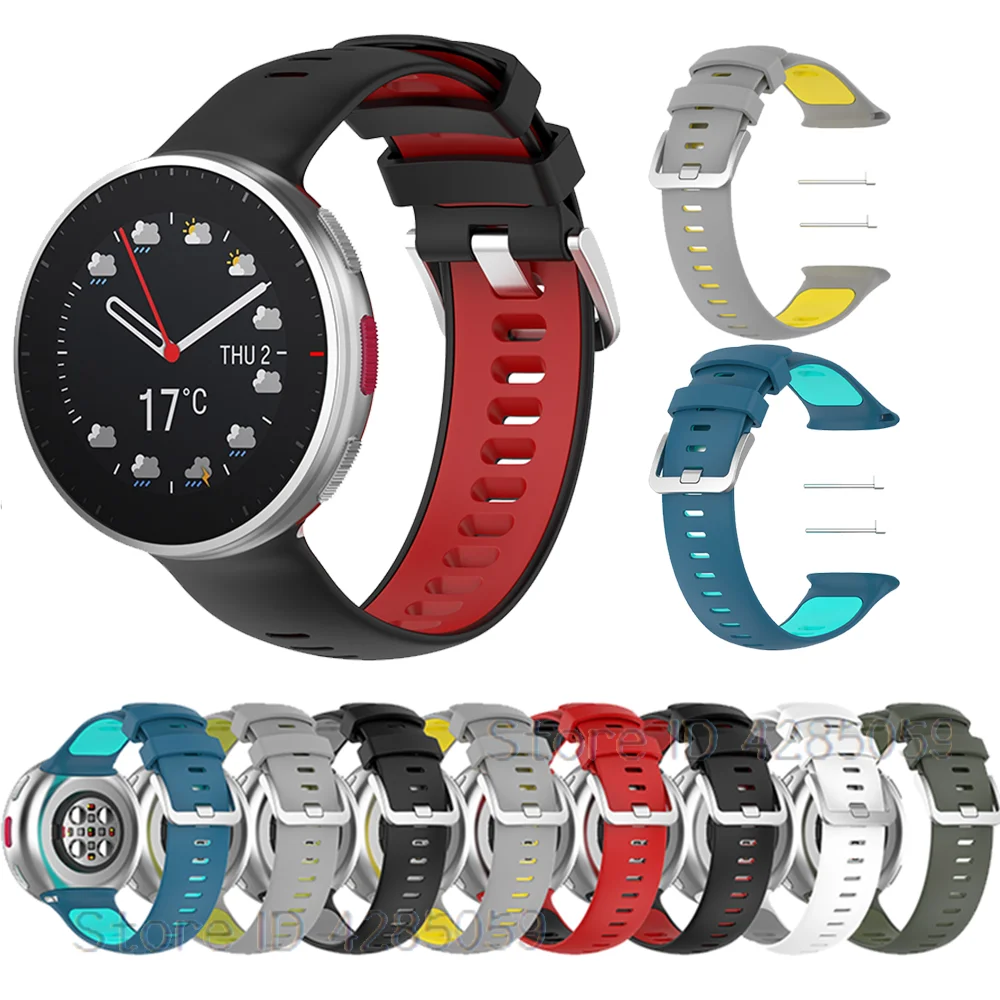Doppel Farbe Uhr band Für Polar Vantage V2 strap Smartwatch Quick Release armband Für Vantage V2 armband correa zubehör