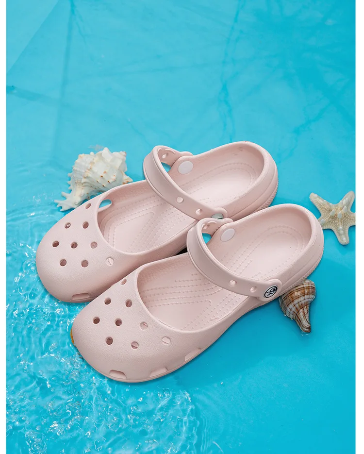 Damen Sommer Ballett Mary Jane Sandalen Rutschfeste Weiche Atmungsaktive Leichte Geschlossene Zehen Strand-Clogs – Detail 18