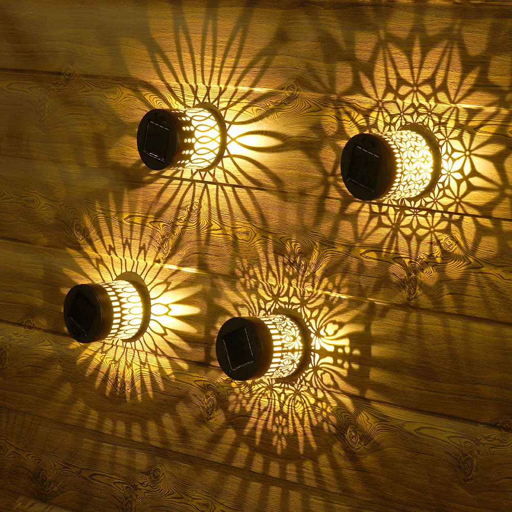 Solar Mandala Fence Wall Lights Garden Decoration  Party Courtyard Decoration Solar Garden Light Garden Patio Walkway Decor image 2