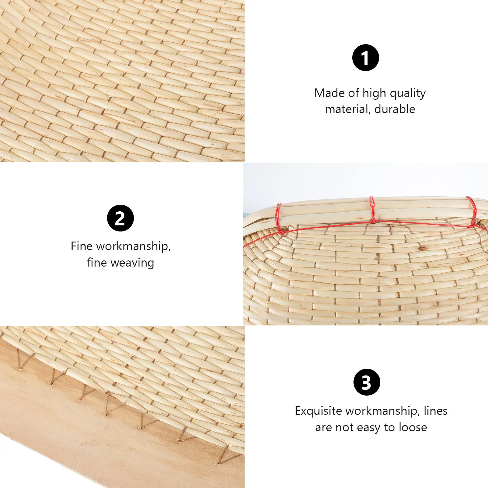 

Handwoven Bamboo Fruit Basket Storage Container For Home Kitchen Living Room Eco-Friendly Woven Vegetable Holder Indoor