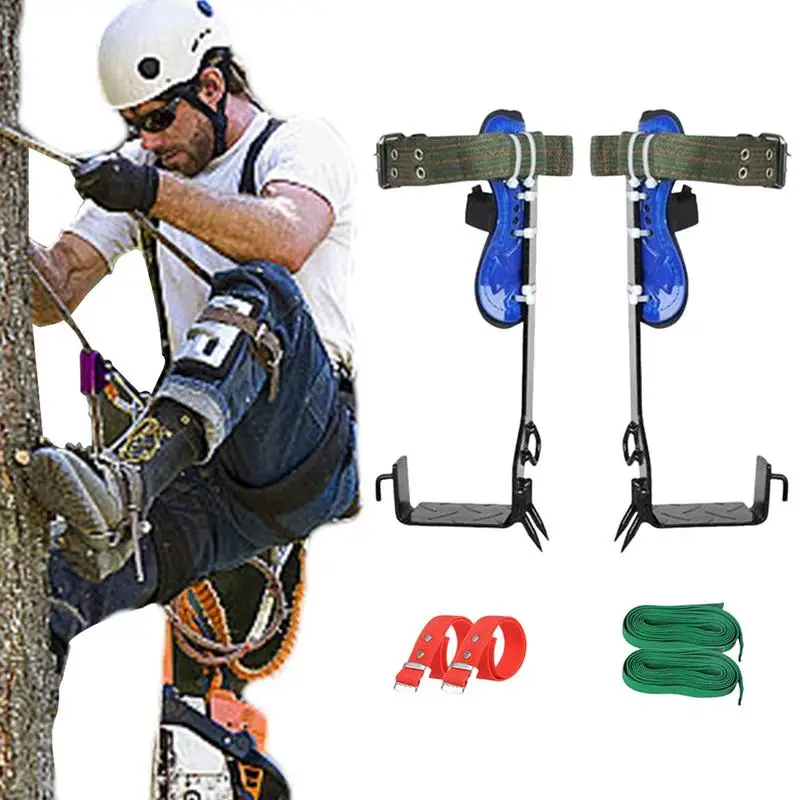 

Tree Climbing Spikes Set Adjustable Tree Spikes Tree Work Tools Climbing Equipment With Non-Slip Pedal For Outdoor Activities