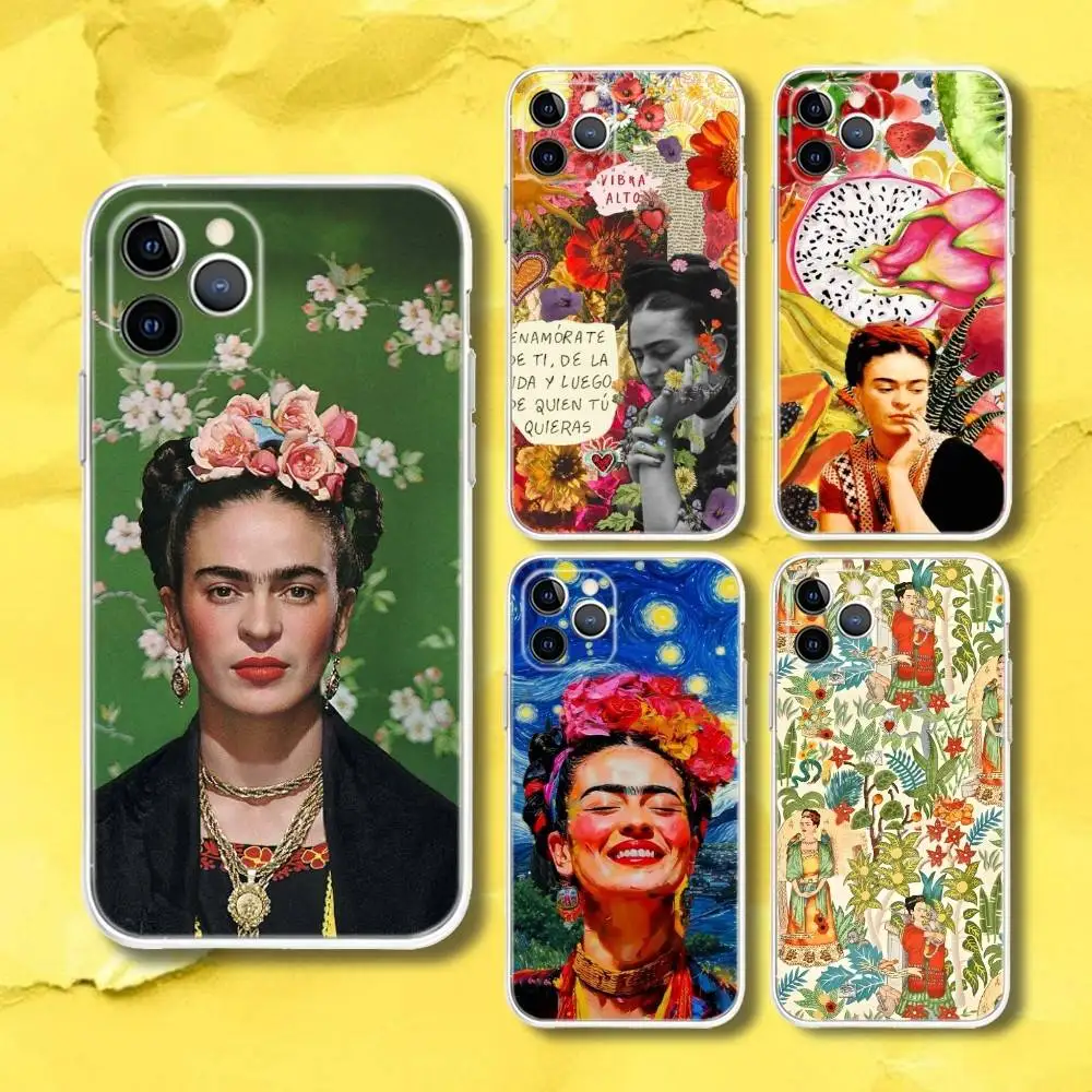 

Fashion F-FridaS-S Art K-Kahlo Phone Case For iPhone 17,16e,16,15,14,13,12,11 Mini Pro Max X,XR,XSMAX Air Plus Transparent Soft