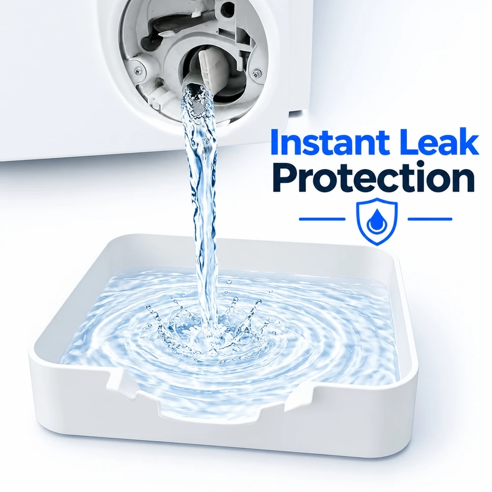 Thick Anti Slip Washing Machine Tray Leak Proof Floor Protection Base Support Collection Pan for Bosch Siemens Systems