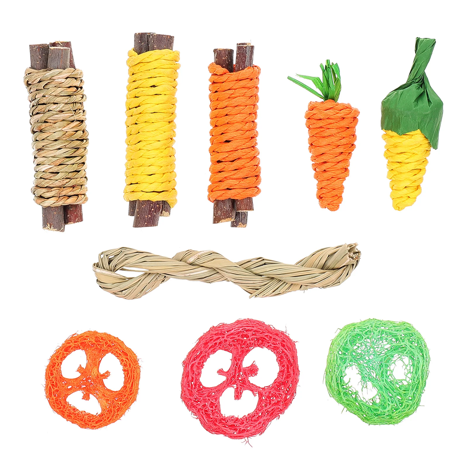 

Foraging Hanging Toy Small Animals Chew Toys Hamster Puppy Treats Pet Teeth Bunny Teething Guinea Pig