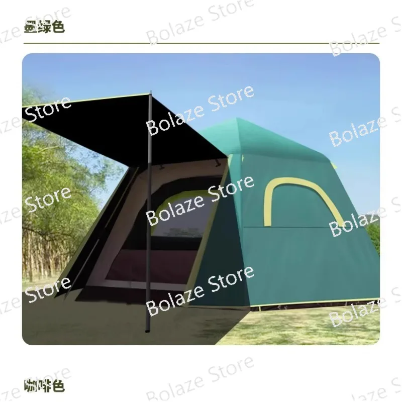 Outdoor folding full-automatic quick-opening thickened waterproof and windproof vinyl tent