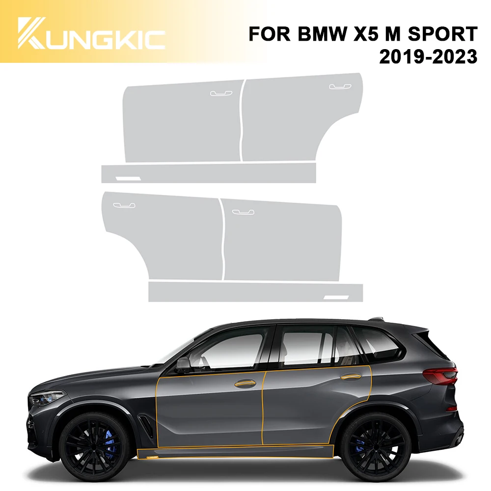 

for Bmw X5 M Sport 2019-2023 Tpu Anti-Collision Protection Strip Car Bonnet and Door Fender Rear Car Sticker Trim Decoration