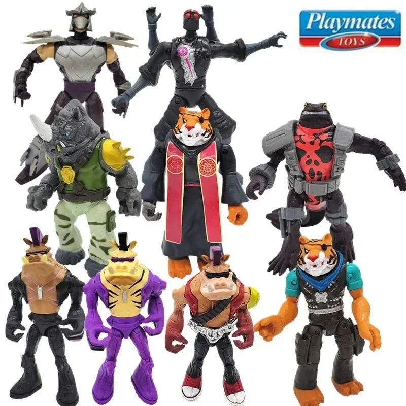 Playmates Teenages Mutant Ninja Turtles Leonardo Bebop Splinter Shredder April O\'Neil Action Figure Joints Movable Doll Kid Gift