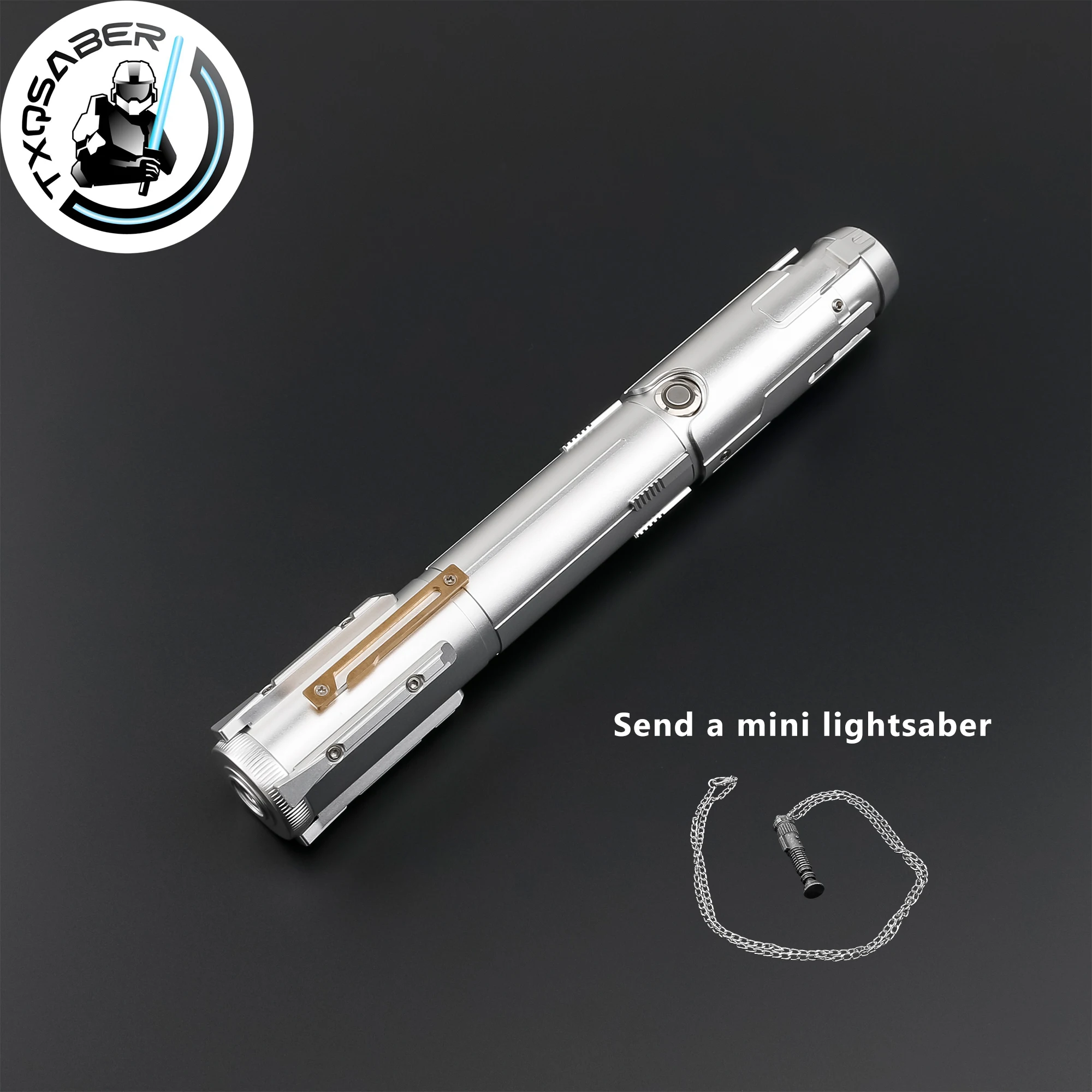 TXQSABER Designed Lightsaber Ben SE  Pixel RGB Matal Hilt No Blade Lasersword Heavy Dueling Lightsaber for Adult Cosplay Toys