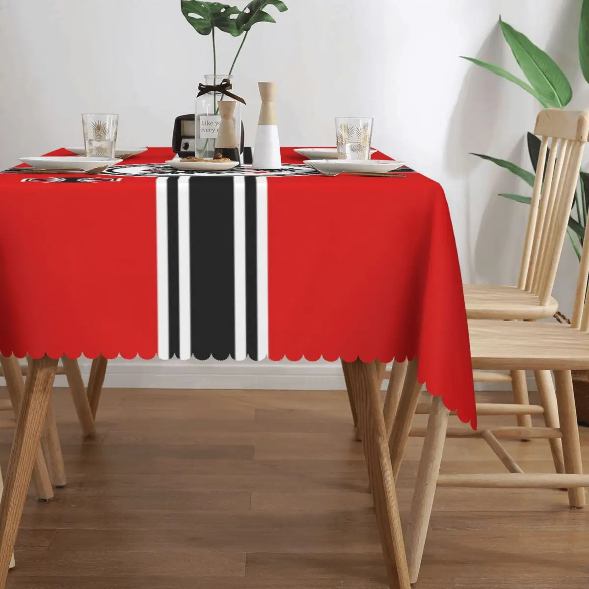 Rectangular Waterproof Oil-Proof German DK Reich Empire Of Flag Tablecloth Table Cover 45\