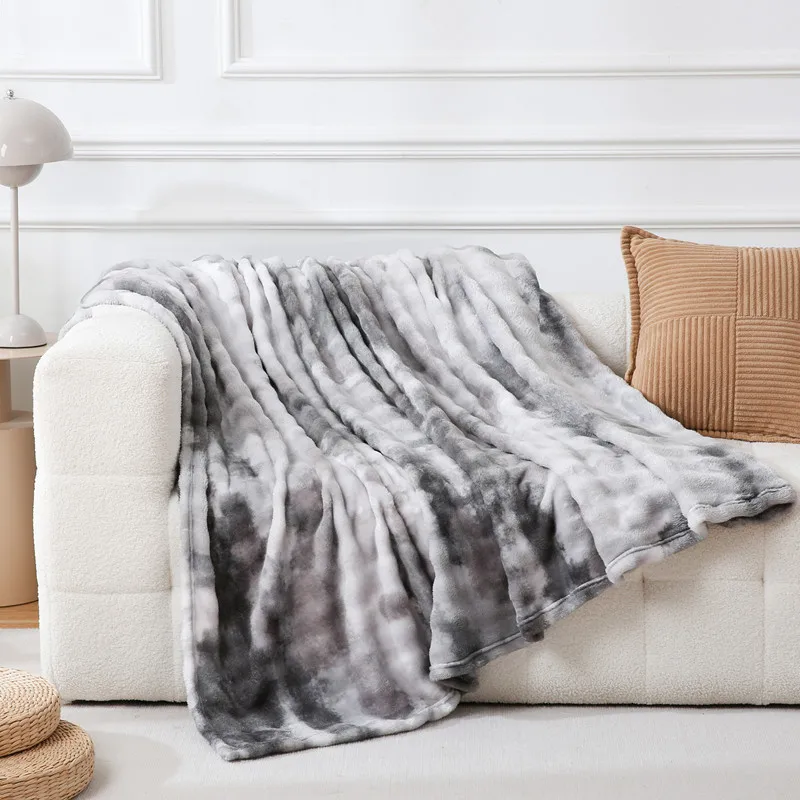 

Tie-dye Pattern Fashion Sofa Throw Blanket Soft Comfortable Flannel Blanket Winter Warm Bedding Bed Sheet Bedspread