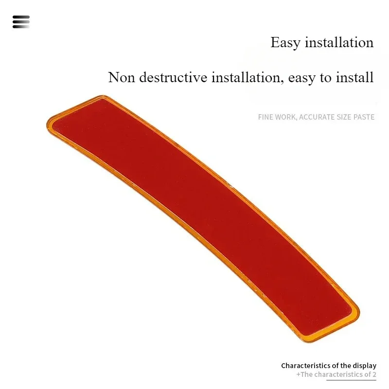 عجلة الحاجب عاكس ملصق ل تسلا/SUV/سيدان/الطرق الوعرة/MPV عجلة المصد الأمامي الجسم تحذير التصحيح اكسسوارات السيارات العالمية