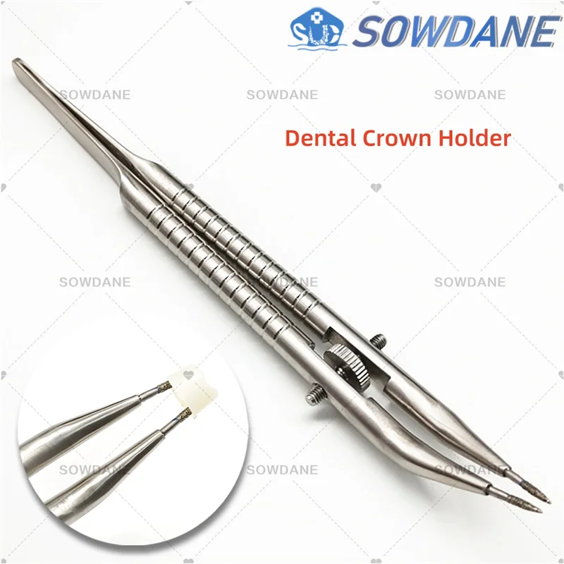 

1 piece Dental Jacket Grip Forcep Crown Spreader Remover Plier Crown Telescope Tweezer Jaw Dental Diamond Pin Plier