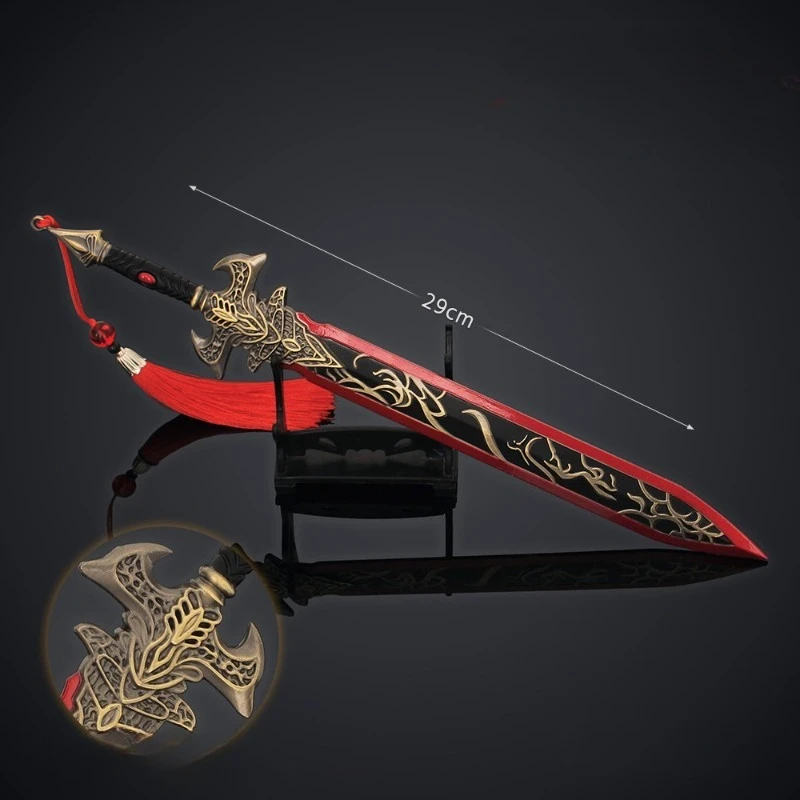 29 センチメートル/11.42 インチ神々の創造 12 神剣周辺機器武器モデル古代剣合金コレクション小道具装飾玩具ギフト