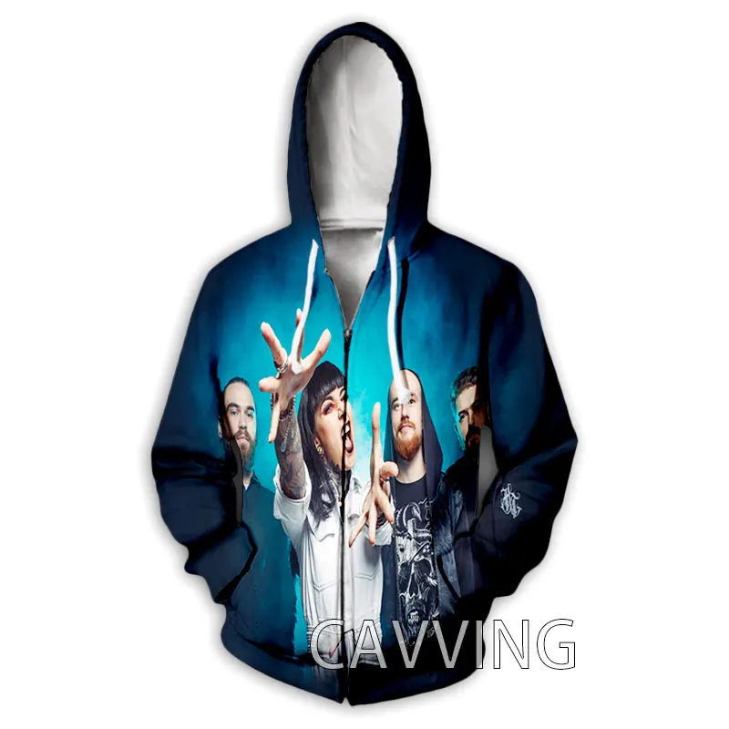 

CAVVING 3D Printed JINJER Band Zipper Hoodies Zip Hooded Sweatshirt Harajuku Hoodie Sweatshirt for Men/women