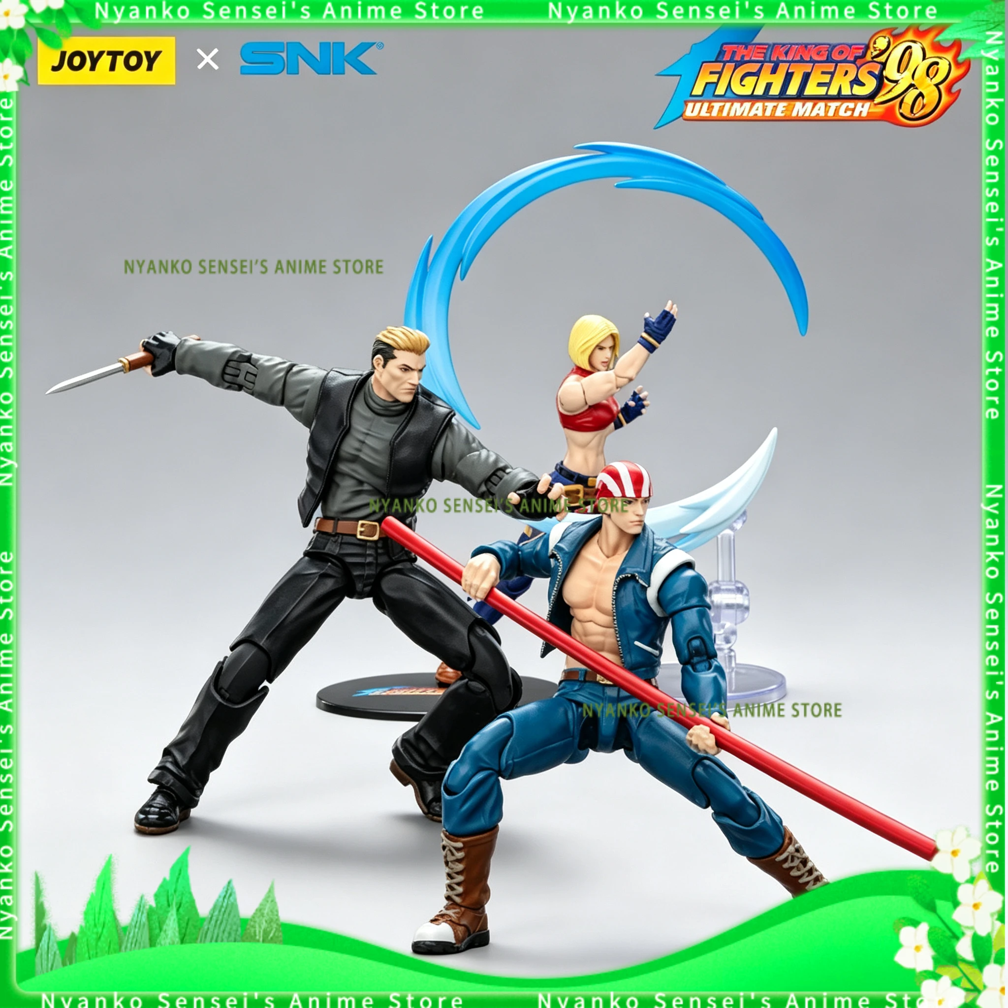

In Stock Joytoy King of Fighters UM Special Team Ryuji Yamazaki Billy Kane Blue Mary Action Figure Anime Model Toy Collectible