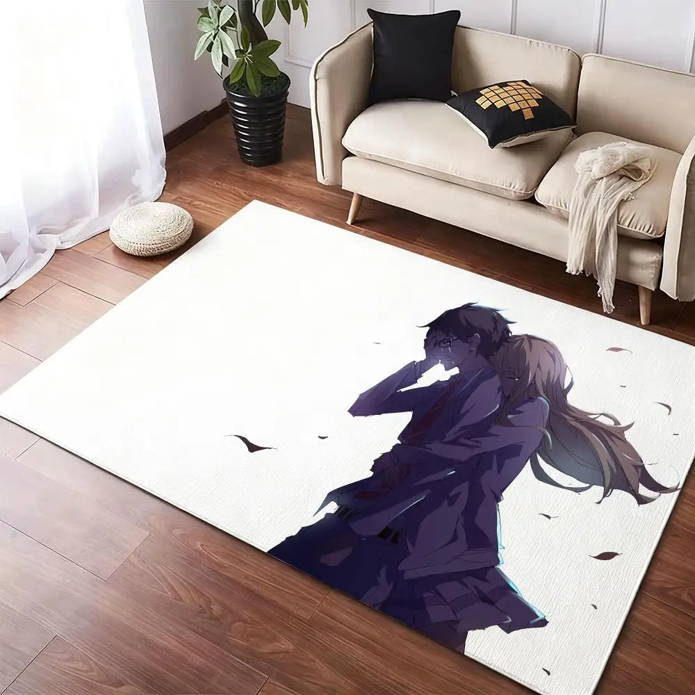 

lovely y-Your Lie in Aprils Floor Mat Soft Thickened Non-Slip Door Mat for Living Room Home Decor Flannel Rugs