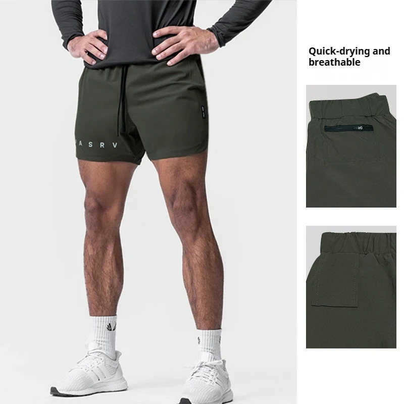 

Summer Men's Quick-drying Casual Sports Shorts Loose Multi-pocket Outdoor Running Fitness Gym Hiking Outdoor Sports Beach