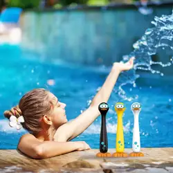 Pool Games For Kids Cute Diving Duck Swimming Toys Colorful Training Sinking Throwing Dive Sticks 3PCS Pool Toys Underwater Game