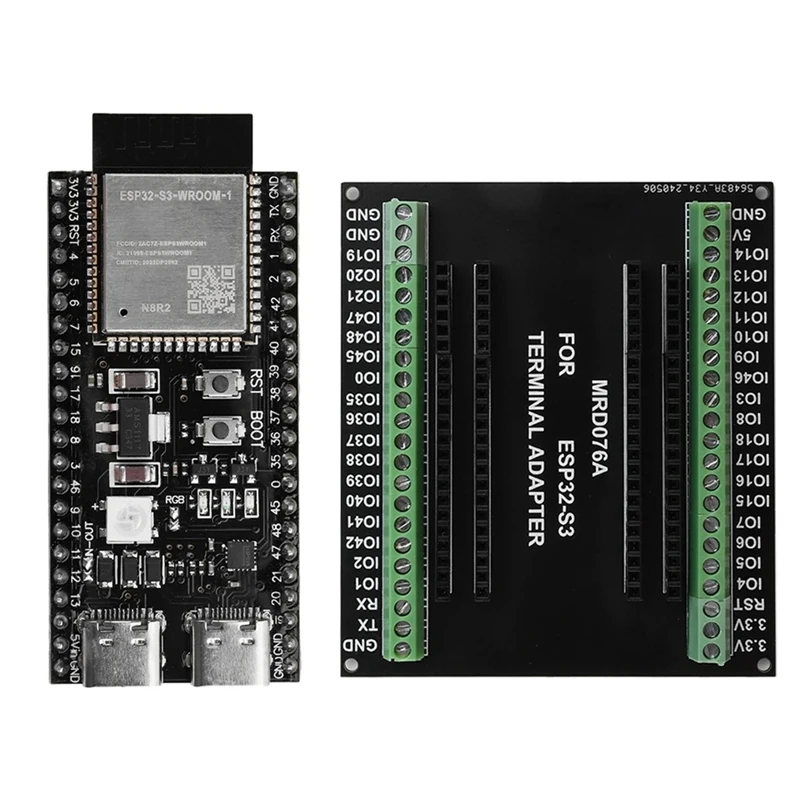 ESP32-S3 Expansion Board GPIO 1 Into 2 Breakout Board Double-Layers Expansion Board With N8R2/N16R8 Development Board