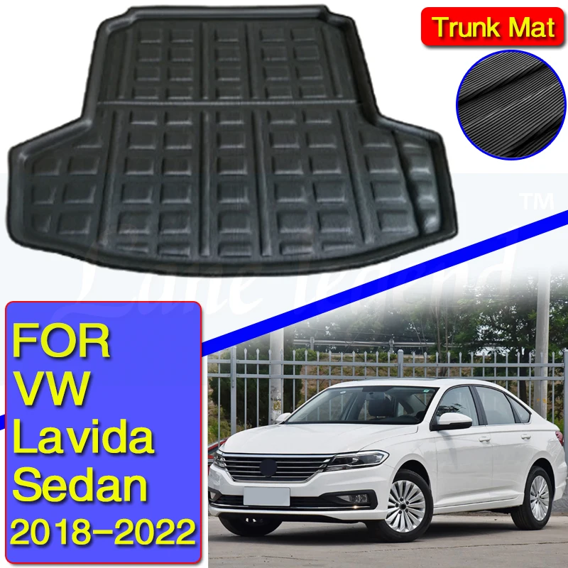 

For Volkswagen VW Lavida Sedan 2018-2022 Rear Cargo Liner Boot Tray Trunk Mat Luggage FLoor Carpet Tray Waterproof All Weather