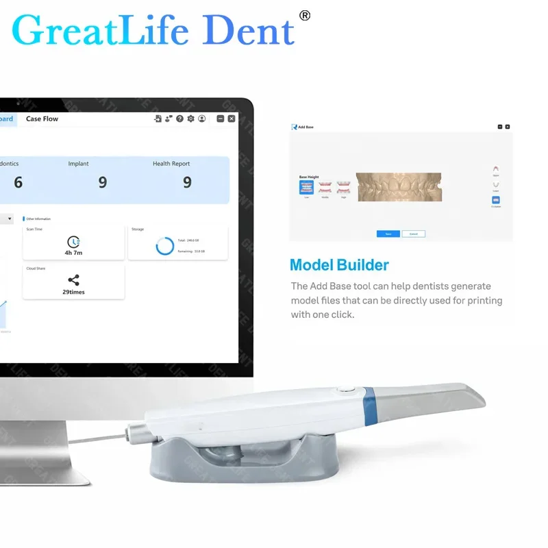 GreatLife Dent Dental Version 3.0 Pro Scanner 3D intraorale 3D con Software gratuito CAD CMD restauro ortodontico approvato CE ISO