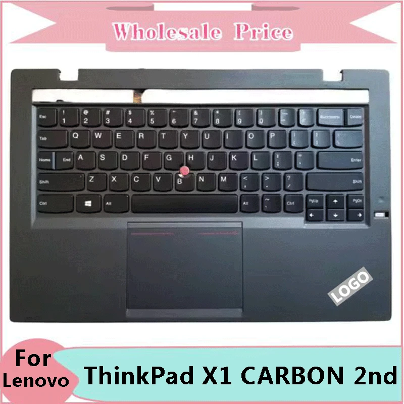 New Original For Lenovo Notebook ThinkPad X1 CARBON 2nd Gen TYPE 20A7 20A8 Laptop Palmrest Case Keyboard US English Version Uppe