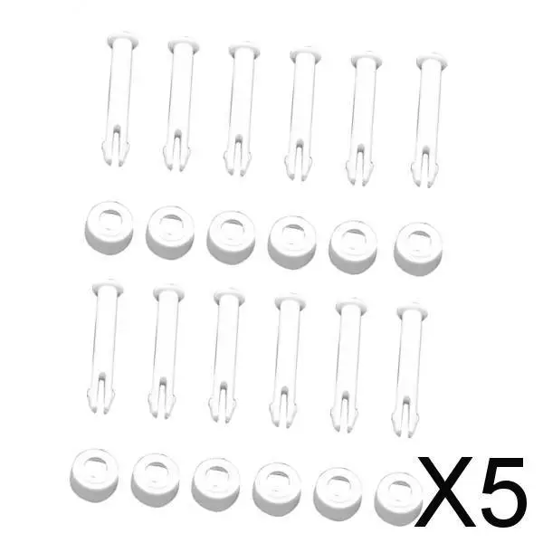 

5 пластиковых соединительных штифтов и резиновых уплотнителей для каркасных бассейнов Intex, 12 шт.