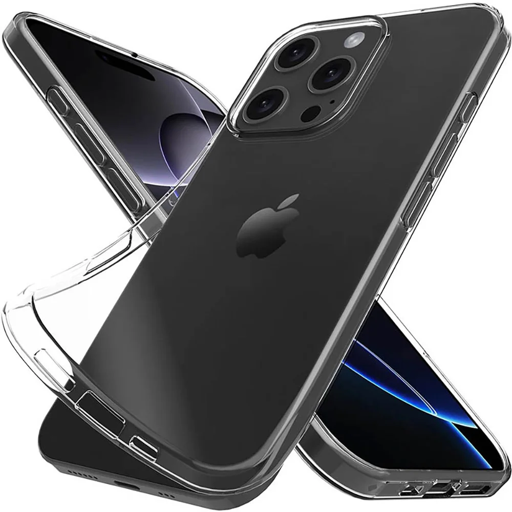 Luxuriöse Transparente Handyhüllen für iPhone 18 Pro Max 17 Pro Max 16 15 11 14 Plus 13 12 Mini 7 8 XS Max XR Hüllen Klare Rückabdeckung – Detail 2