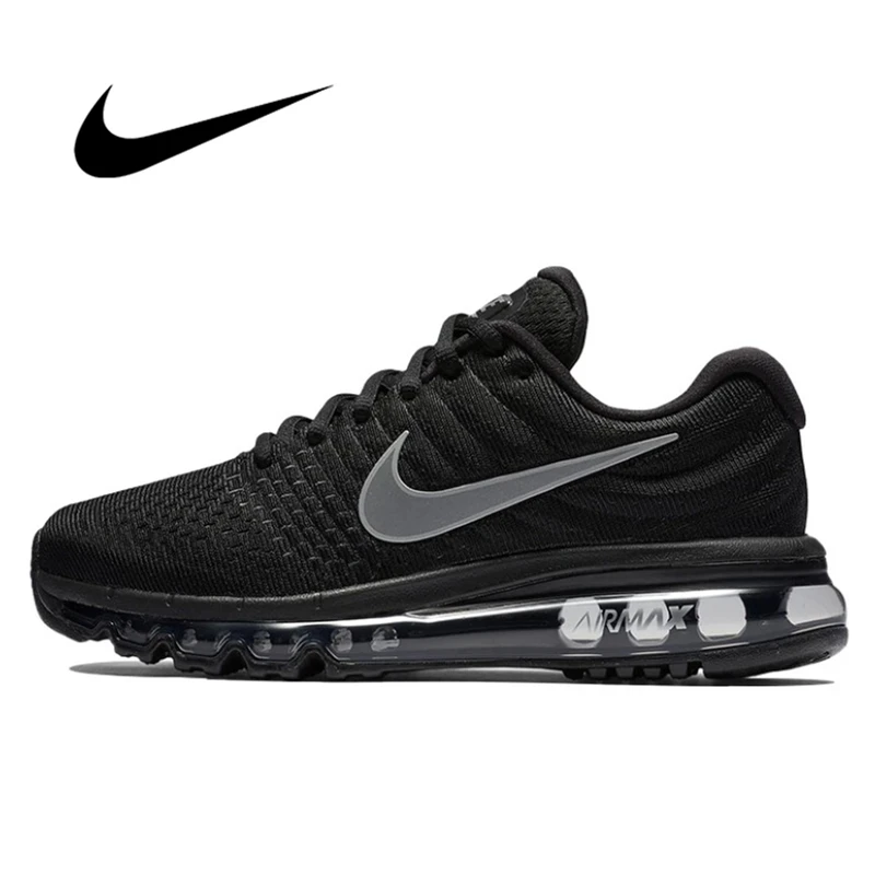 Кроссовки Nike Air Max 2017 для мужчин и женщин, дышащие удобные нескользящие, из сетчатого материала, повседневные