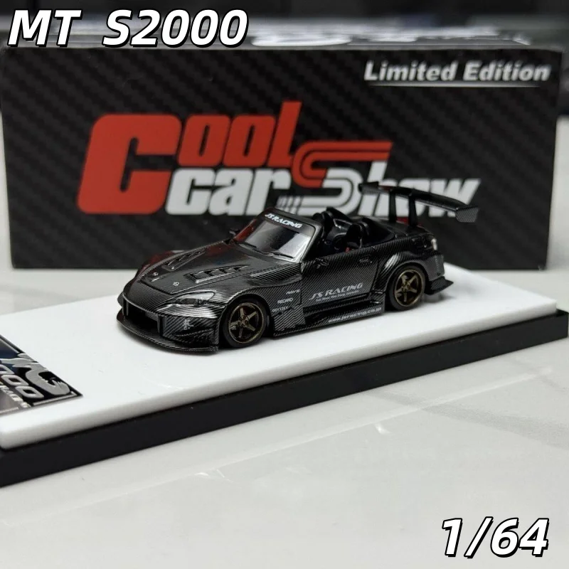 

Shenzhen Exhibition MT 1/64 Honda S2000 Cast Iron Simulation Full Carbon Alloy Car Model, Boys' Toy Collection Decoration Item.